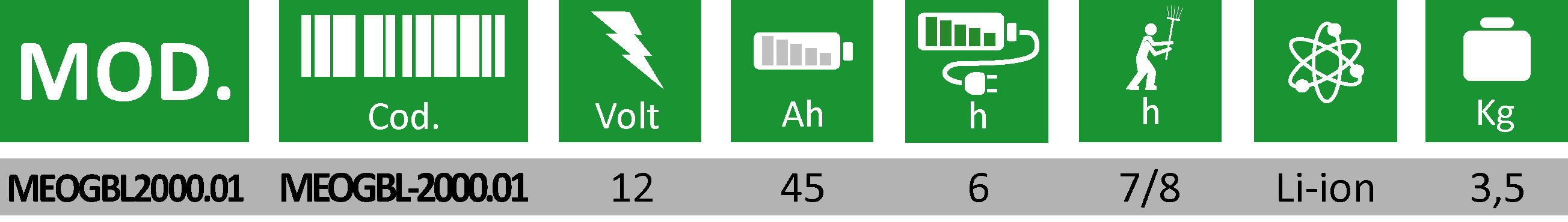 Minelli OlivGreen Batteria a spalla per abbacchiatore